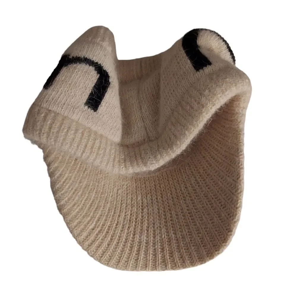 Fashion Lettering Knit Visor - Picture 3 of 4